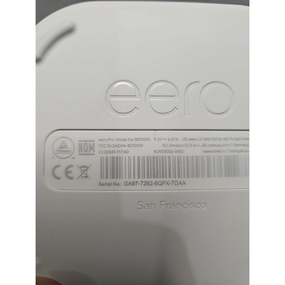 Eero Pro 2nd Gen B010001 Mesh Wi-Fi System (3-pack) Tested Working - Picture 3 of 5
